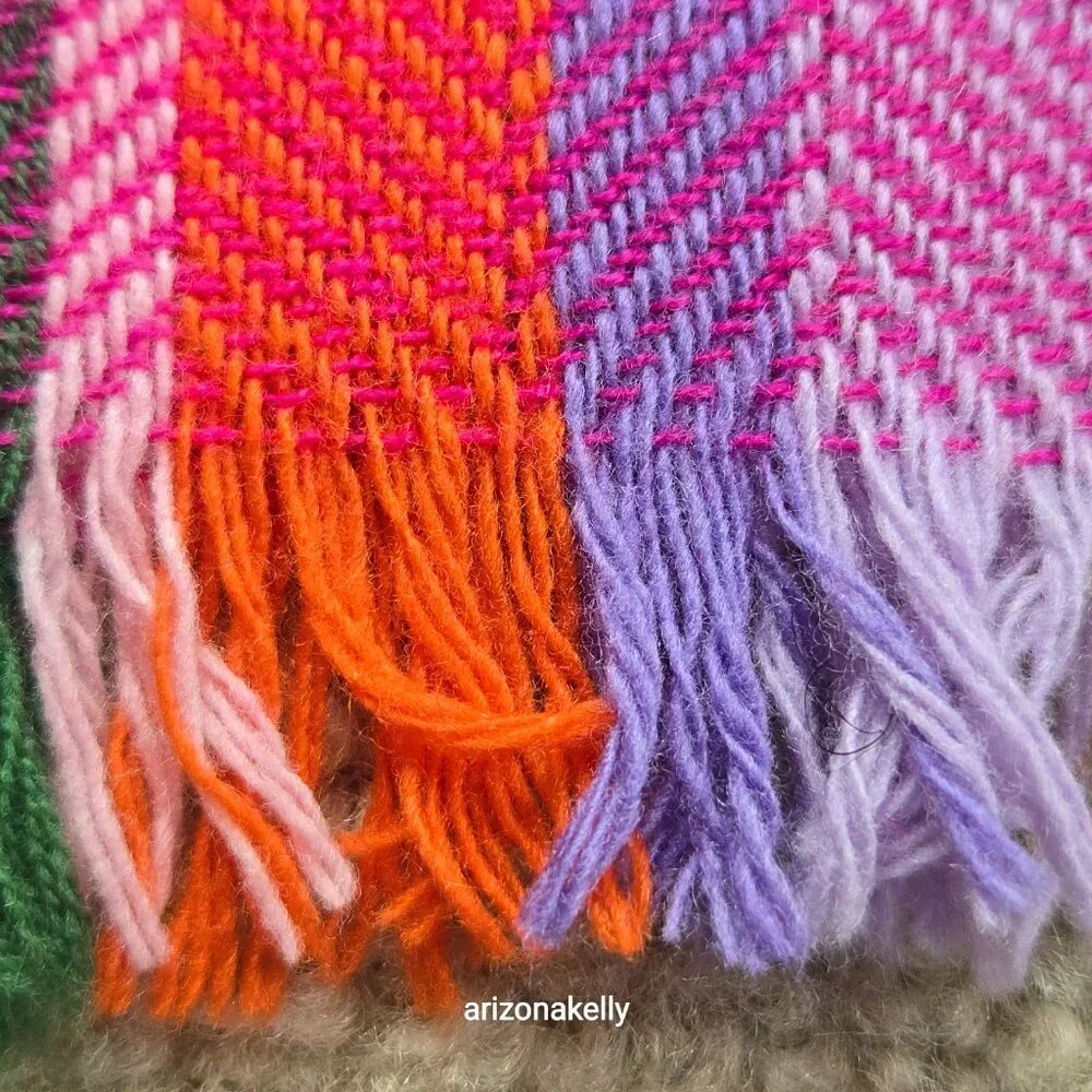 NWOT Avoca Wool Woven Colorful Plaid Scarf Ireland